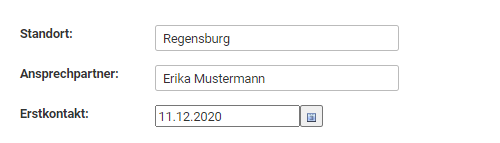 Eingabeformular