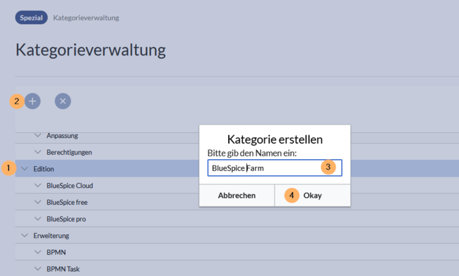 Kategorie erstellen