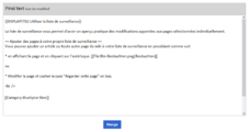 Speichern des zusammengeführten Texts