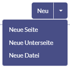 Aufgeklapptes Menü der Neu-Schaltfläche