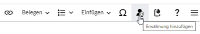 Hervorgehobener Menüpunkt