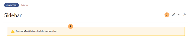 Seite MediaWiki:Sidebar anlegen