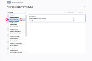 Beispiel für das festlegen des Intervall zum Aktualisieren der Seiteninformation