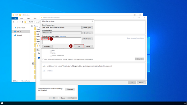Windows file permissions 09