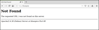 Apache: Not found