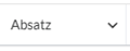 Menüpunkt Absatz