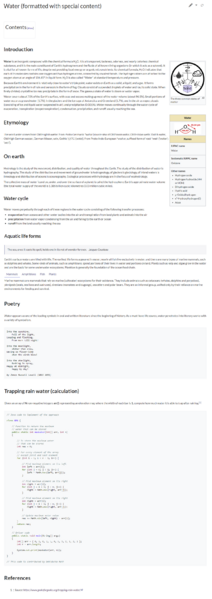 Datei:screenshot Water (formatted with special content).png