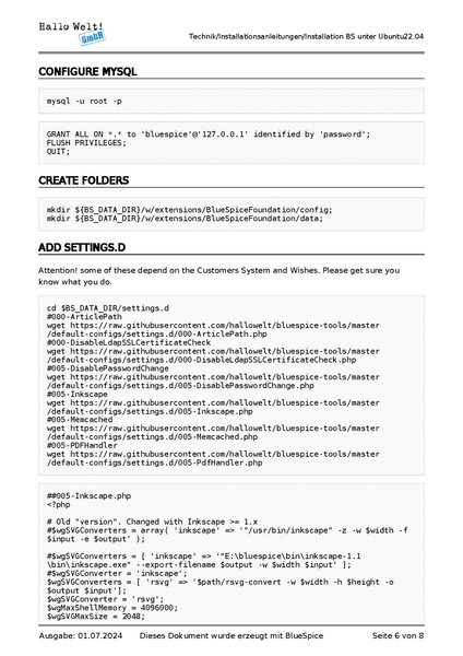 Datei:Technik Installationsanleitungen Installation BS unter Ubuntu22.04.pdf