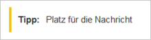 Vorlage für eine Infobox