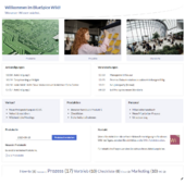 Screenshot der "Startseite Intranet"