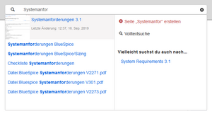 Screenshot: bessere Suchergebnisse