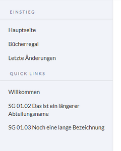 Angepasste Navigation