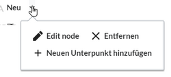 Link als Unterpunkt hinzufügen