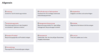 Seitenvorlagen Beispiele