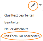 Mit Formular bearbeiten