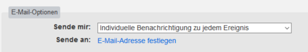 Screenshot E-Mail-Optionen