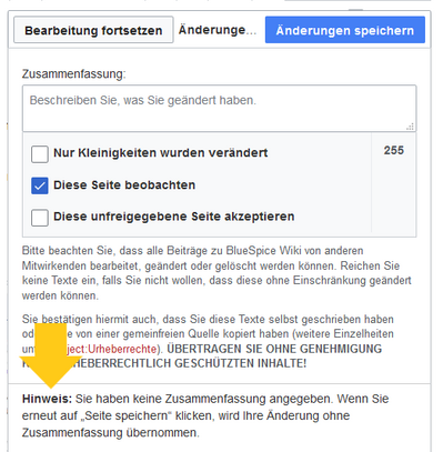 Bild von Hinweis
