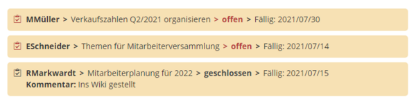 Vorlage für Aktionspunkte