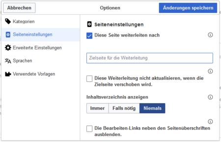 Weiterleitung erstellen