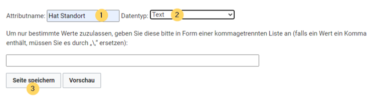 Neues Attribut im Wiki erstellen
