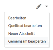highlighted menu option "Edit together"